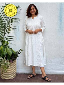 Chidiyaa - Shagufta Block Printed Cotton Kurta