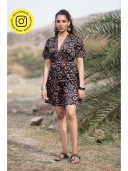 Chidiyaa - Gypsy Heart Marjorie Modal Silk Black Dress