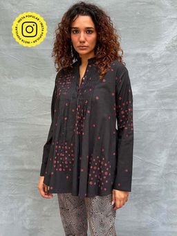 Chidiyaa - Soil Windsong Printed Cotton Top
