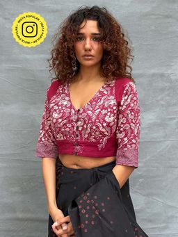 Chidiyaa - Soil Bloom Printed Cotton Stitched Blouse