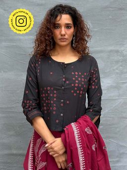Chidiyaa - Soil Fields Of Feathers Printed Cotton Shirt