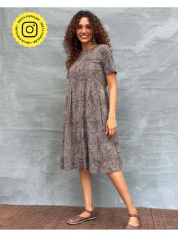 Chidiyaa - Soil Threads Of Earth printed Cotton Dress