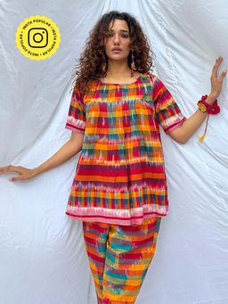 Chidiyaa - Saanjh Gamcha Cotton Top