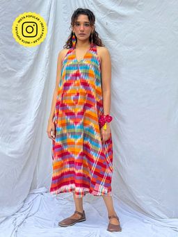 Chidiyaa - Meghmallar Gamcha Cotton Dress