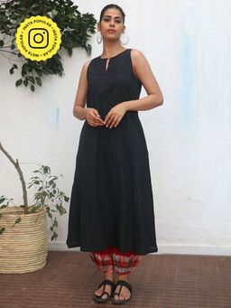 Chidiyaa - Black Baani Pure Cotton Kurta