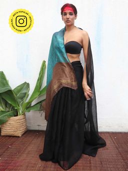 Chidiyaa - Kaali Mahamaya Handwoven Linen Saree