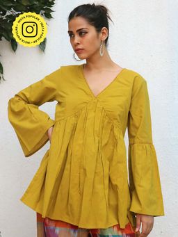 Chidiyaa - Gamcha Awani Pure Cotton Top