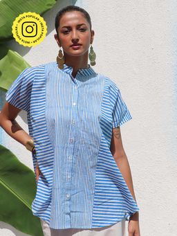 Chidiyaa - Walk In The Clouds Livianna Stripes Cotton Shirt