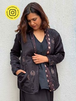 Chidiyaa - Multi-Colour Sardi Ki Dhoop Moonchild Mashru Silk Reversible Jacket