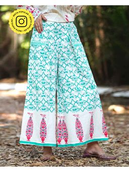 Chidiyaa - Womens Printed Wide Multi-Color Palazzo