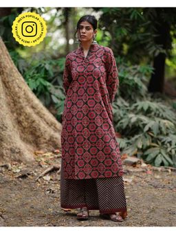 Chidiyaa - Whistling Woods Nadi Si Tu Multi Block Printed Cotton Kurta