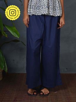 Chidiyaa - Bms Strom-Kissed Navy Blue Palazzo