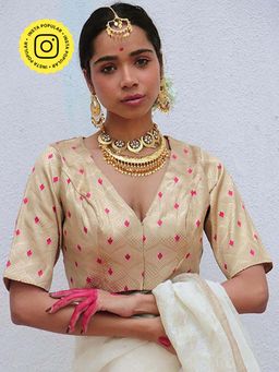 Chidiyaa - Nazreen Brocade Stitched Blouse