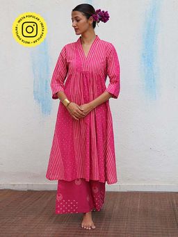 Chidiyaa - Mrinali Block Printed Cotton Kurta with Pant