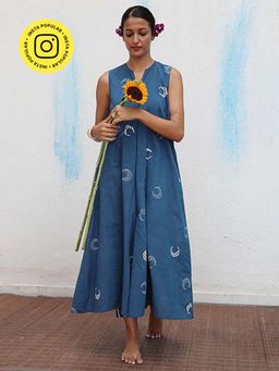 Chidiyaa - Chandra Mallika Block Printed Cotton Kurta with Pant