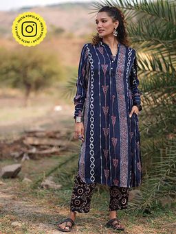 Chidiyaa - Angelique Modal Silk Kurta with Pant