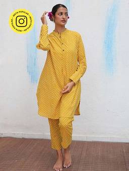 Chidiyaa - Nasrin Block Printed Cotton Kurta with Pant