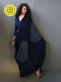 Chidiyaa - Saba Handblockprinted Modal Silk Saree