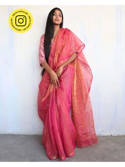 Chidiyaa - Melting Moon Eliana Handwoven Linen Saree