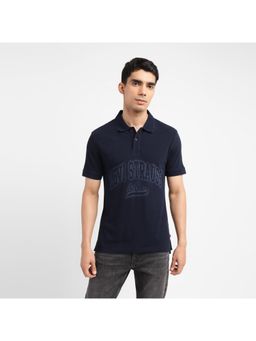Levi's - Mens Blue Brand Logo Slim Fit Polo T-Shirt