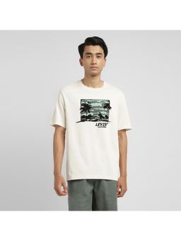 Levi's - Mens Beige Graphic Regular Fit T-Shirt