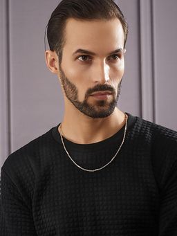 Aatmana - Men Brass Silver-Plated Chain