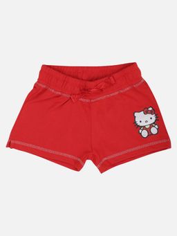 Kidsville - Hello Kitty Printed Red Shorts for Girls
