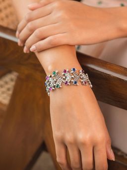 Shaya by CaratLane - Feeling Hmeltha Oxidised Bracelet in 925 Silver