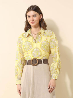 U.S. POLO ASSN. - Oversized Boho Printed Shirt