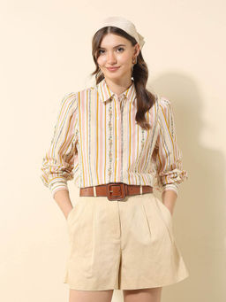 U.S. POLO ASSN. - Cotton Floral Printed Shirt