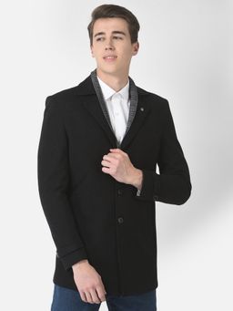 CRIMSOUNE CLUB - Men Black Checked-inning Blazer