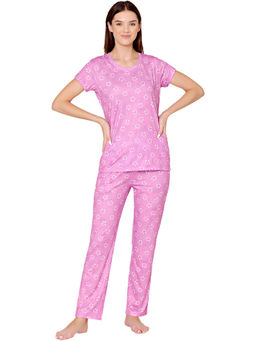 Bodycare - Womens Spandex Digital Printed Tshirt & Pyjama Bsls13007