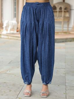 ARAMYA - Blue Soft Cotton Salwar for Women