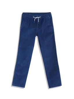 Tommy Hilfiger - Regular Fit Solid Mid Rise Trouser - Blue