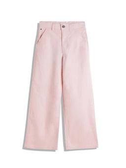 Tommy Hilfiger - Wide Fit Solid Mid Rise Jeans - Pink