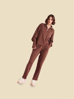 Muvazo - Zipper Bliss Pullover and Pant Co-Ord (Set of 2)