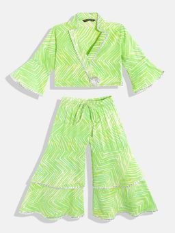 Readiprint - Straight Cotton Green Top With Sharara (Set of 2)