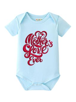 BLUSHES - Cotton Knit Half Sleeves Mother's Love Ever Printed Onesies - Blue
