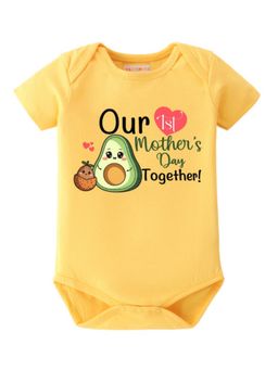BLUSHES - Cotton Knit Our Mother's day Together Printed Onesies - Yellow