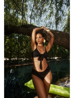 IT GIRL - Black To Tie For Swim (Set of 2)