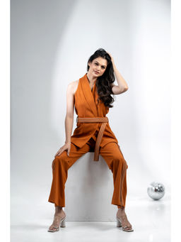 DOORS DESIGNS - Citrine Power suit Co-Ord Set - Rust