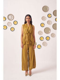 Western Era - Gold Shimmer Lacy Festive Top