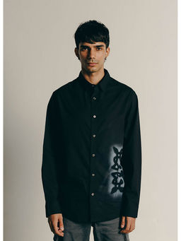 No Grey Area - Green Kolam Sprayed Shirt