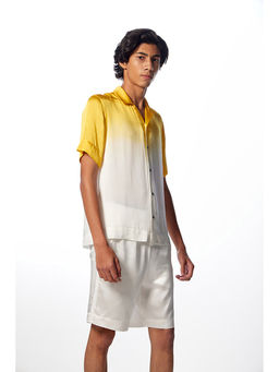 No Grey Area - Yellow Dip Dye Shirt