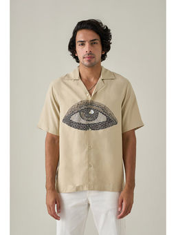 No Grey Area - Beige Third Eye Resort Shirt