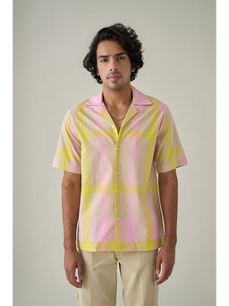No Grey Area - Multi-Color Madras Check Resort Shirt