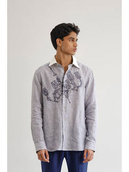No Grey Area - Blue Swinging Jhoomar Shirt