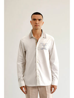 No Grey Area - White Equestrian Knot Shirt