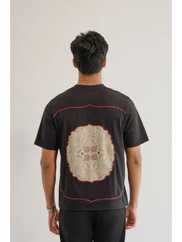 No Grey Area - Vintage Jali T-Shirt In Black