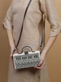 Gonecase - Dhaka Hand Embroidered Clutch Jute Bag
